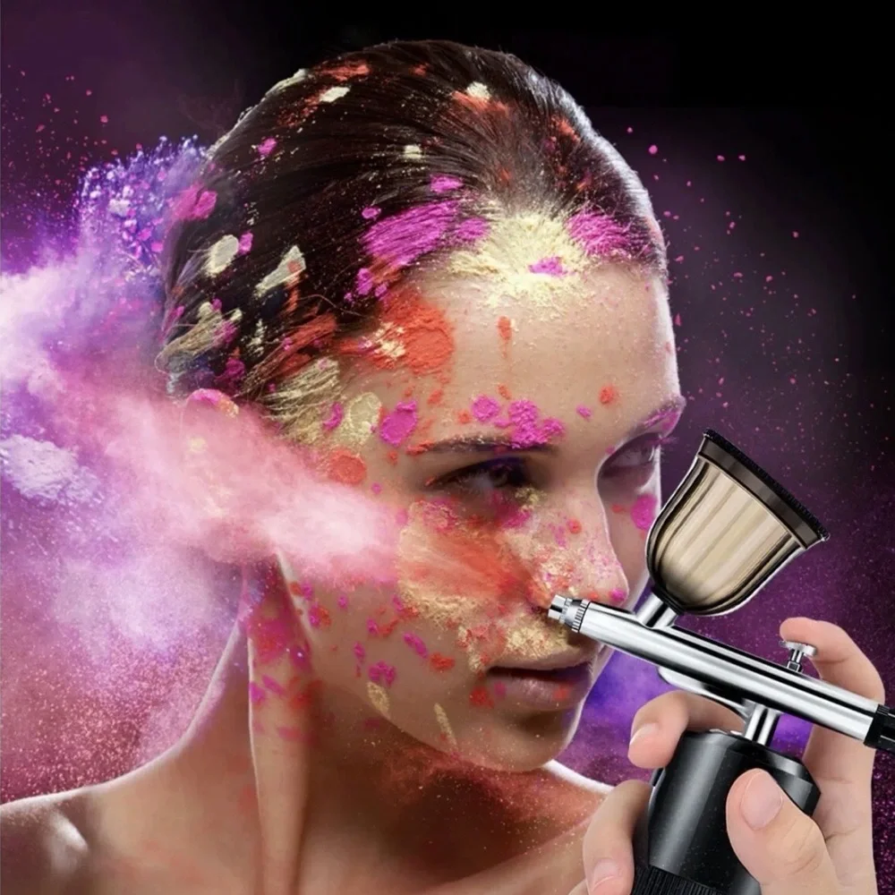 Adjustable Airbrush with Black Handle